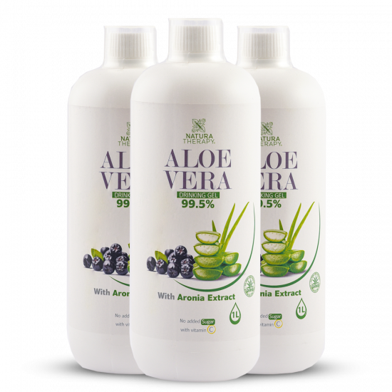 Xhel Aloe Vera me Aroni (1000ml) (2+1) falas